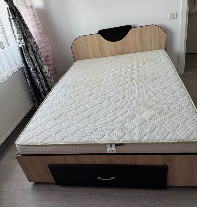 Pat cu saltea Dormeo Aloe Vera – 140x200 cm, cu spațiu de depozitare