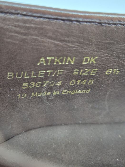 Loake Atkin Plain Toe Derby, Brown, UK6,5/EU40, 1880 Legacy Collection