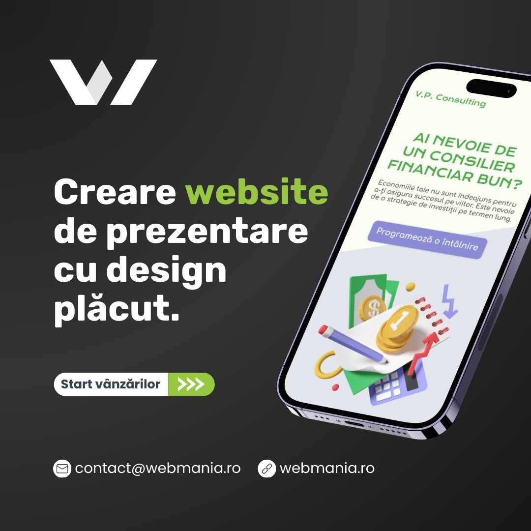 Creare Website de Prezentare - Magazin Online - Promovare Online