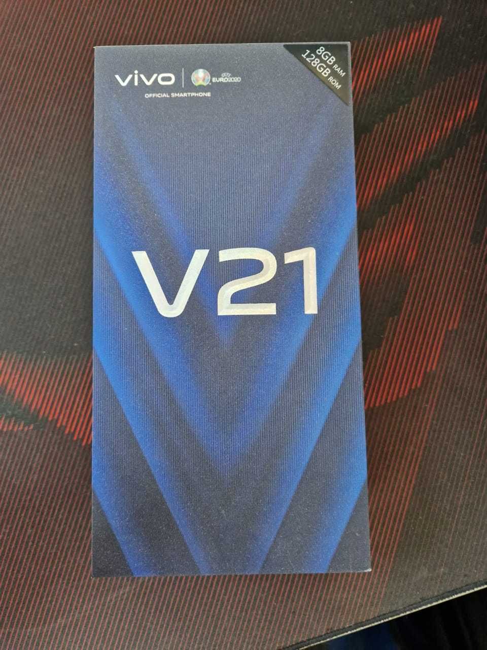 Смартфон Vivo V21 (V2066) NFC 8 ГБ/128 ГБ сумеречный синий