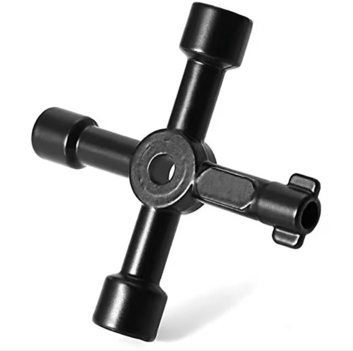 Кръстат инструмент ключ мултифункционален черен