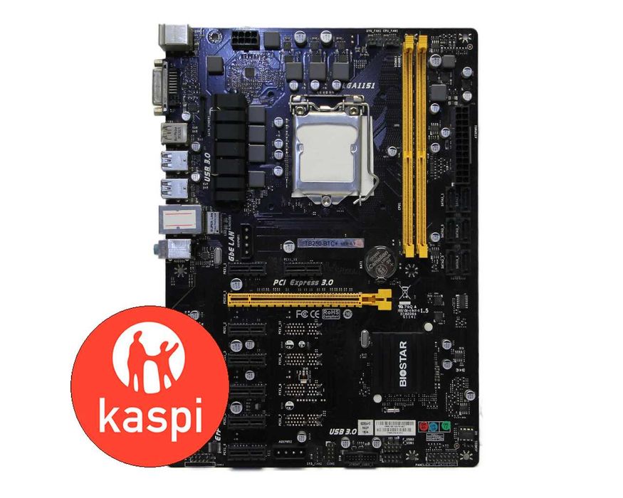 Мат.Плата LGA 1151 BioStar TB250-BTC+ 2x DDR4
