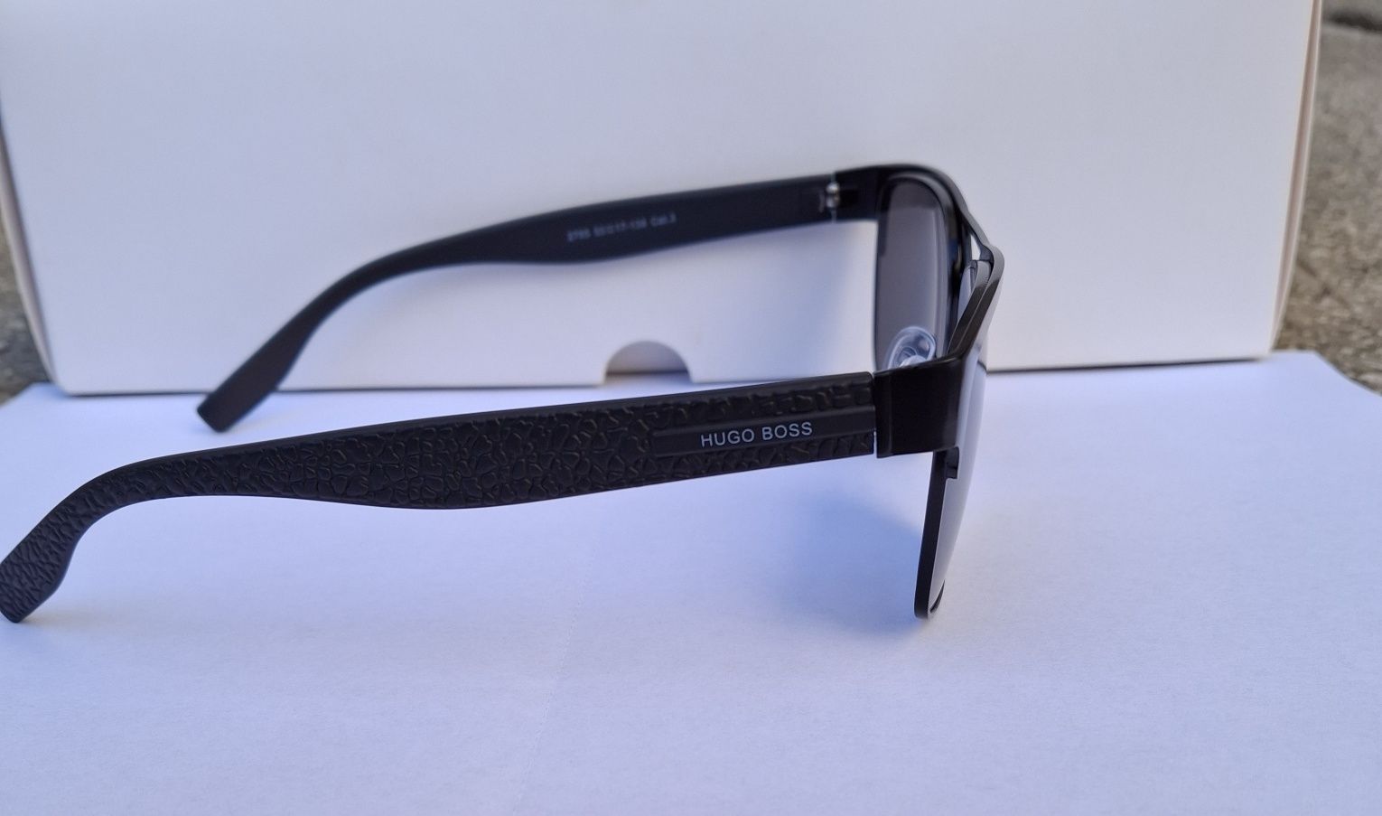 Ochelari de soare Hugo Boss negru metal