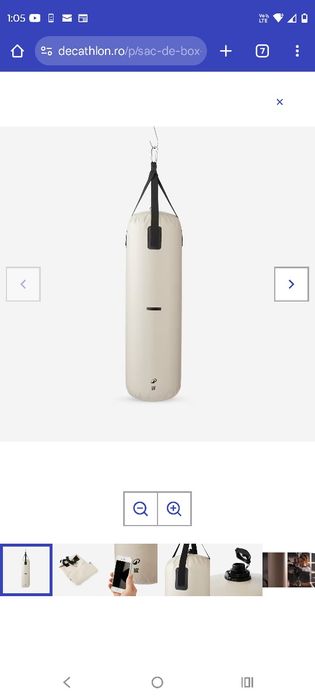 Sac de box cu tehnologie Air Gel bej 
Sac de box cu tehnologie Air Gel