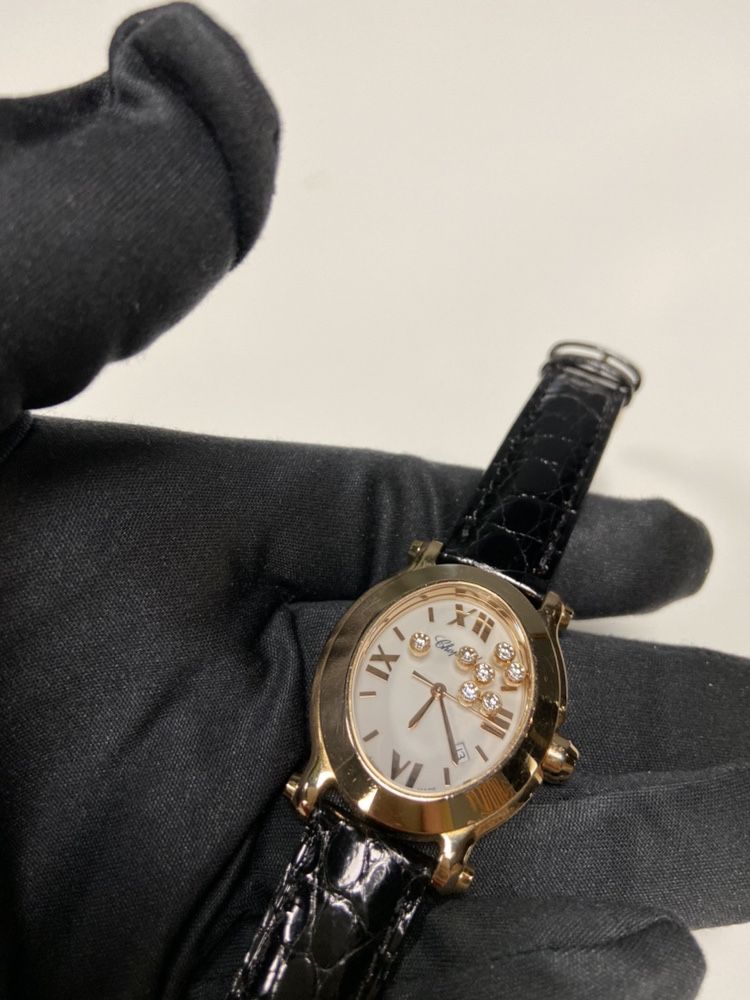 Дамски часовник Chopard Happy Sport Quartz 18K Rose Gold
