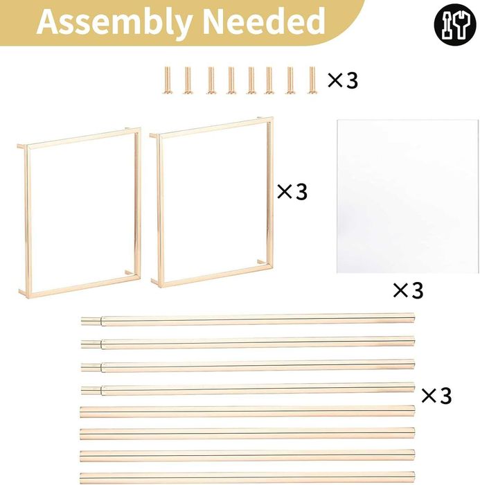 Suporturi Aurii pentru Aranjamente de Nunta, NOU, Factura