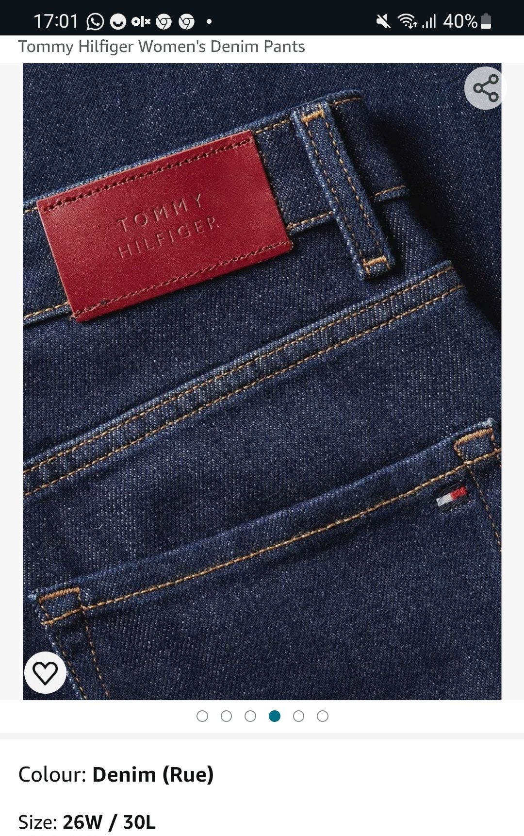 Jeans Tommy Hilfiger, mărimea 26W/30L