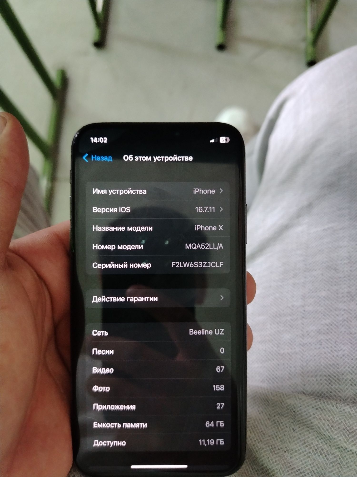 Iphone x holati ideal