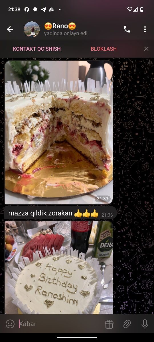 Tort Bento tort shirinliklar