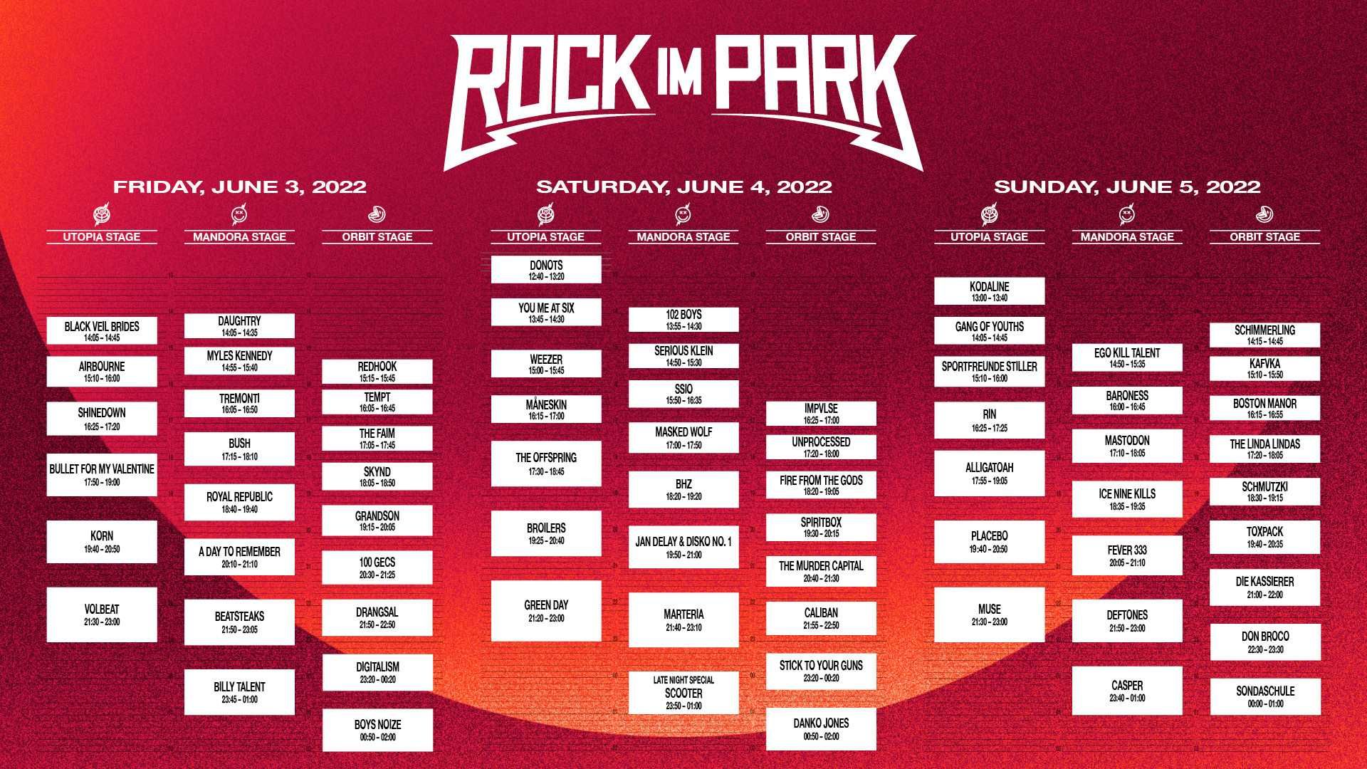 4 bilete Rock Im Park Nurnberg - 2-4 Iunie 2023