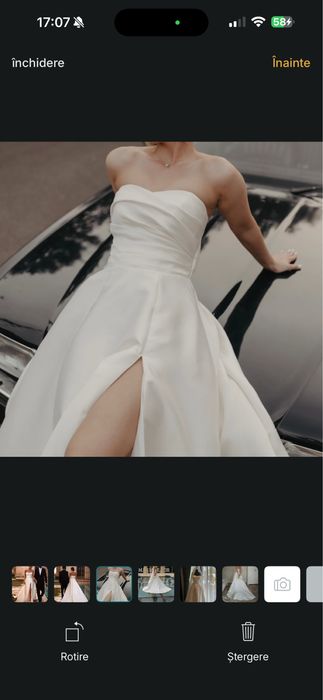 Rochie de mireasa Milla Nova Margiela, tafta mikado, marimea S