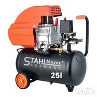 Бутален компресор за въздух 25 литра StahlMayer