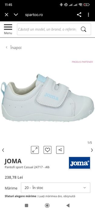 Sneackers Joma copii barefoot 24