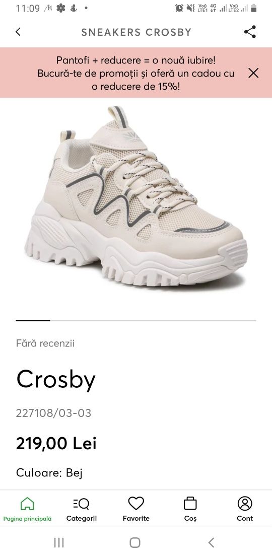 Sneakers Crosby marimea 35