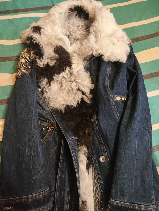 Джинсовая трендовая парка куртка от бренда Georgio Rossi