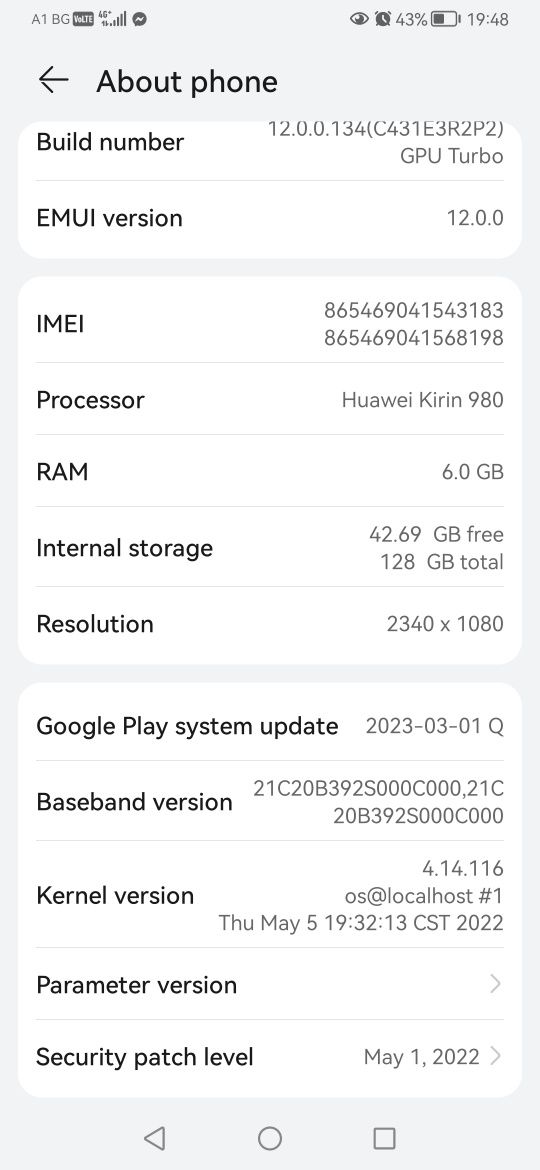 Huawei P30 Aurora 128 GB като нов