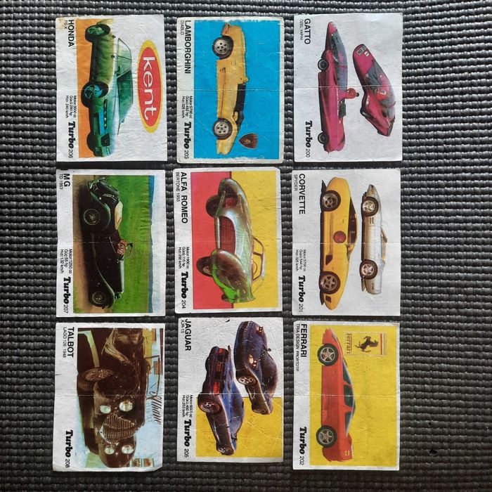 Коллекция вкладышей Turbo. Серия 4.