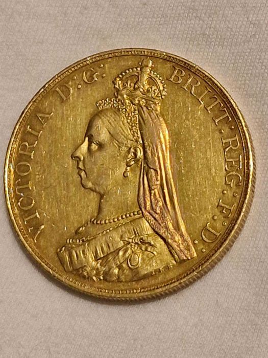 Златна Монета Петорен Британски Суверен 1887-39.94 гр.