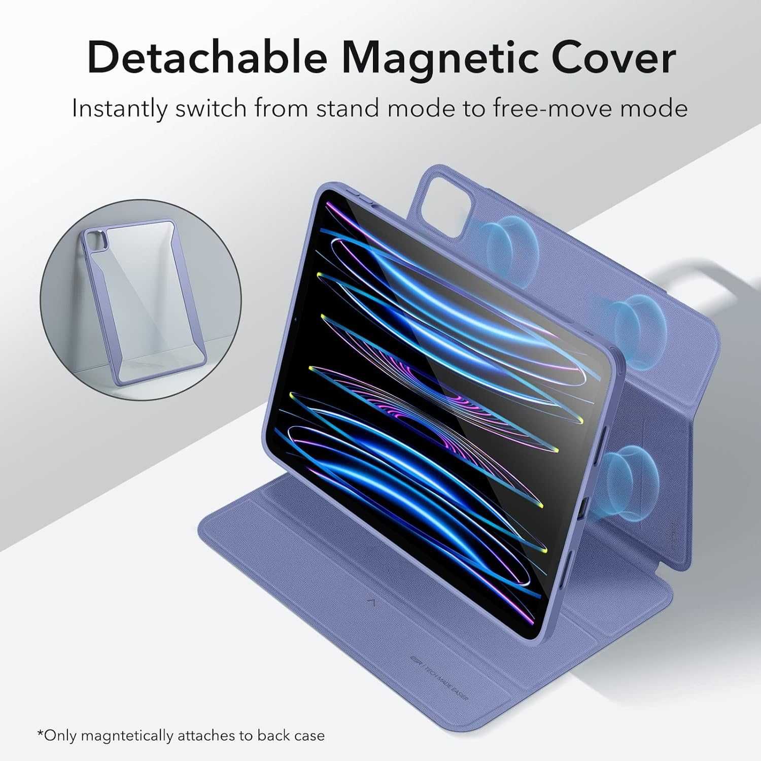 Husa ESR Rebound Magnetic iPad Pro 11 20-22 Lavender(mov) de la 140RON