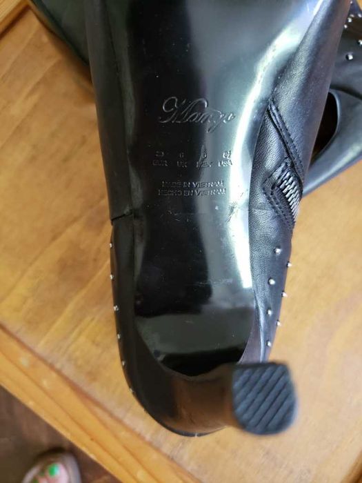 Mango обувки / боти естествена кожа, Нови