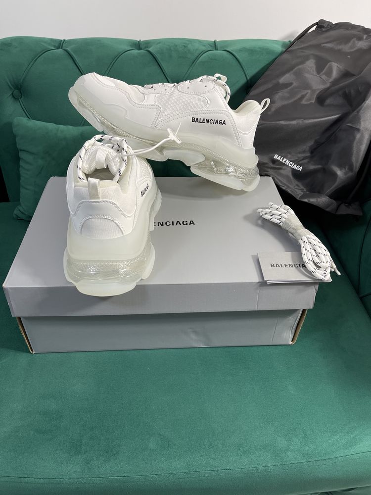 Adidasi Balenciaga Triple S Premium piele naturala Full Box