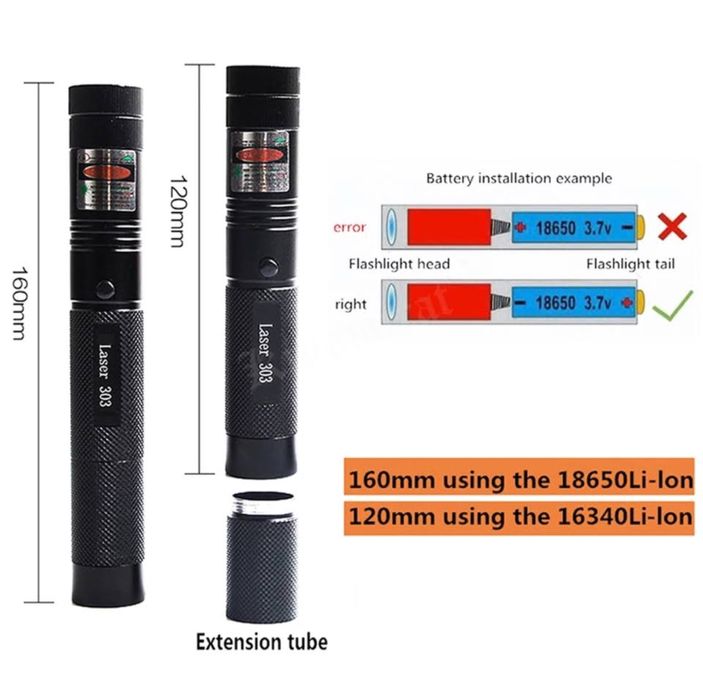 Laser Puternic cu Carcasă Metalică – Rază de Acțiune Peste 10 km!