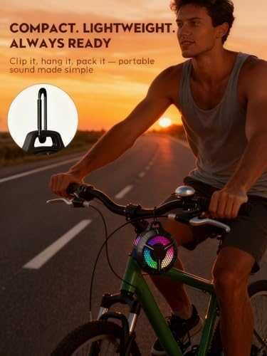 Нов Bluetooth IPX7 водоустойчив говорител 15W с RGB и TWS звук Колонка