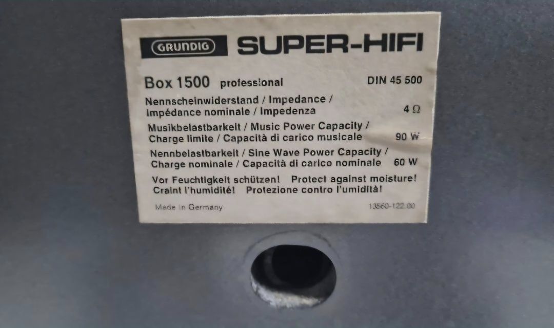 Boxe Grundig Box 1500
