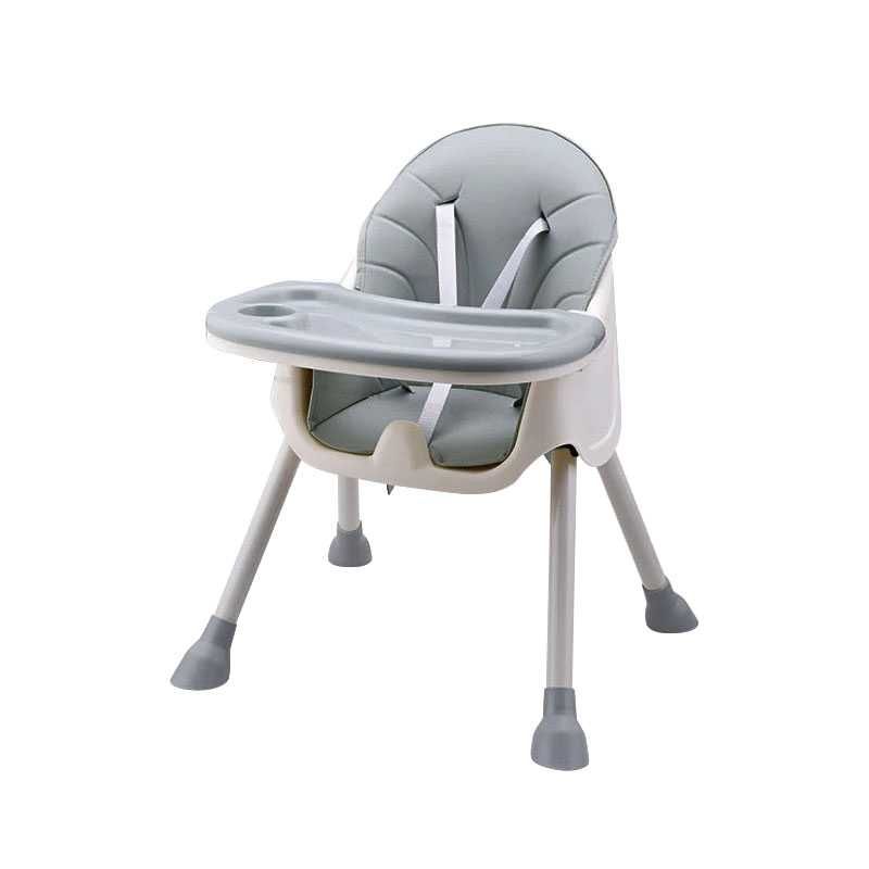 Scaun de masa copii, Little Mom, transformabil, reglabil Dinner Grey