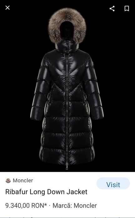 Geaca Moncler Ribafur Long Down