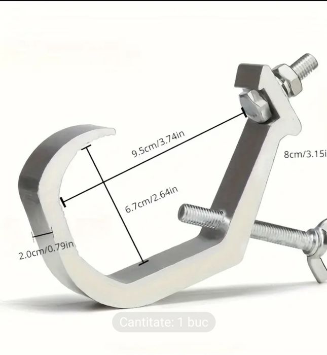 Cârlig din Aluminiu pentru Lumină de Scenă