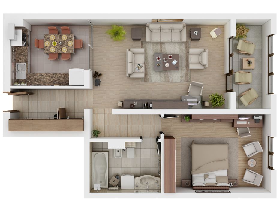 Apartament 2 camere (0 comision) in Isaran residence 75mp utili