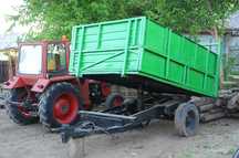 Remorca basculabila monoax 3 x 1.80 m, basculare hidraulica la tractor