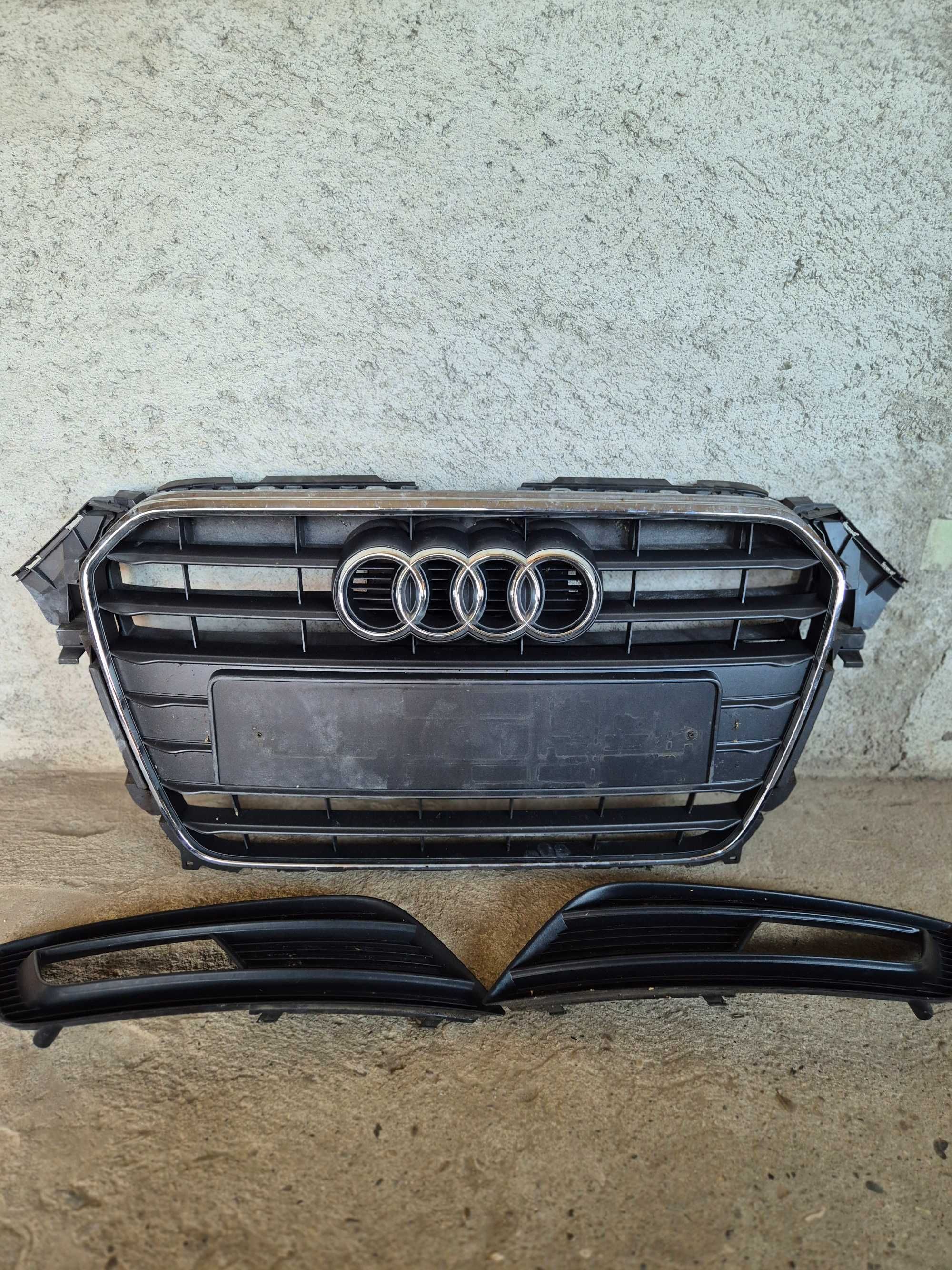Grila radiator originala+grile proiectoare audi a4 b8.5 facelift