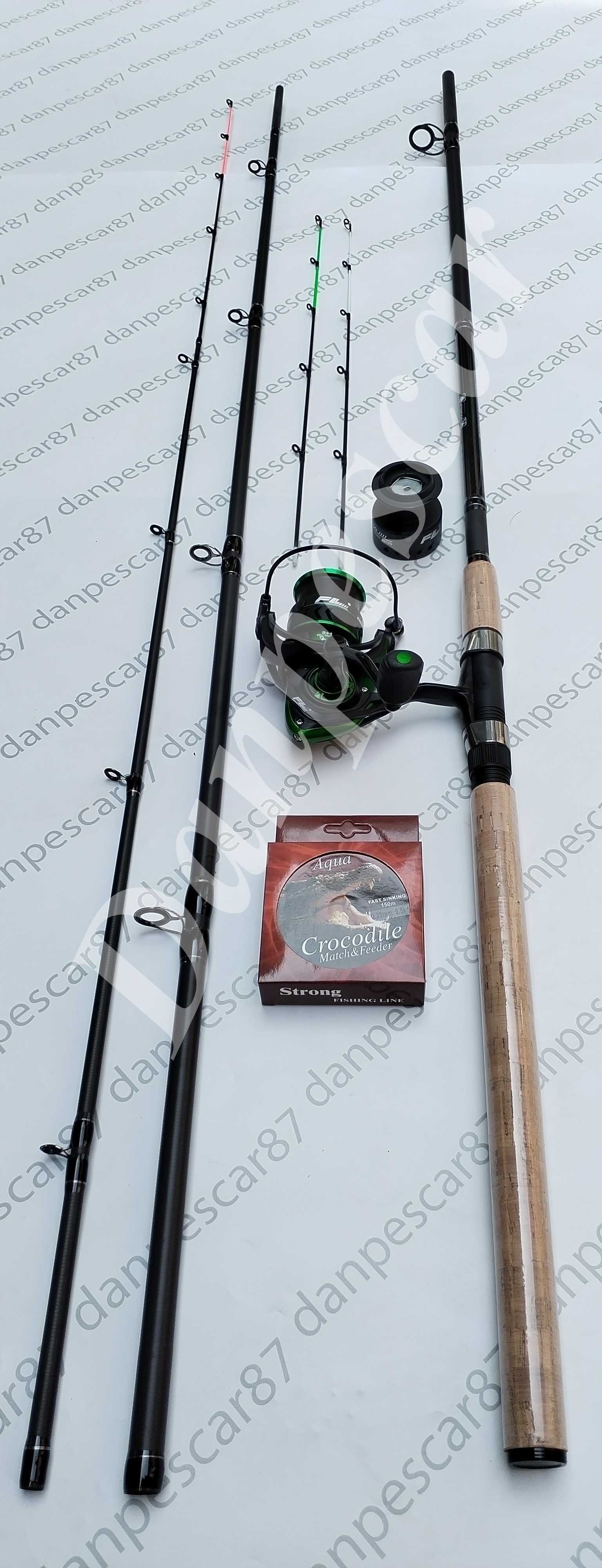 SET FEEDER PRO FL Lanseta FALCONS 3,60m 180gr+Mulineta SP4000 150m fir