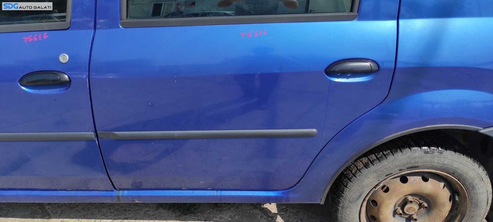 Usa Usi Portiera Portiere Stanga Spate Dezechipata cu Rugina Dacia Logan 1 2004 - 2012 Culoare TE61G