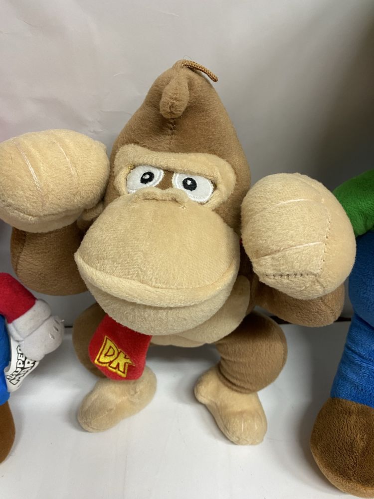 SUPER MARIO lot 3 jucării din pluș SUPER MARIO LUIGI maimuta 23-35 cm