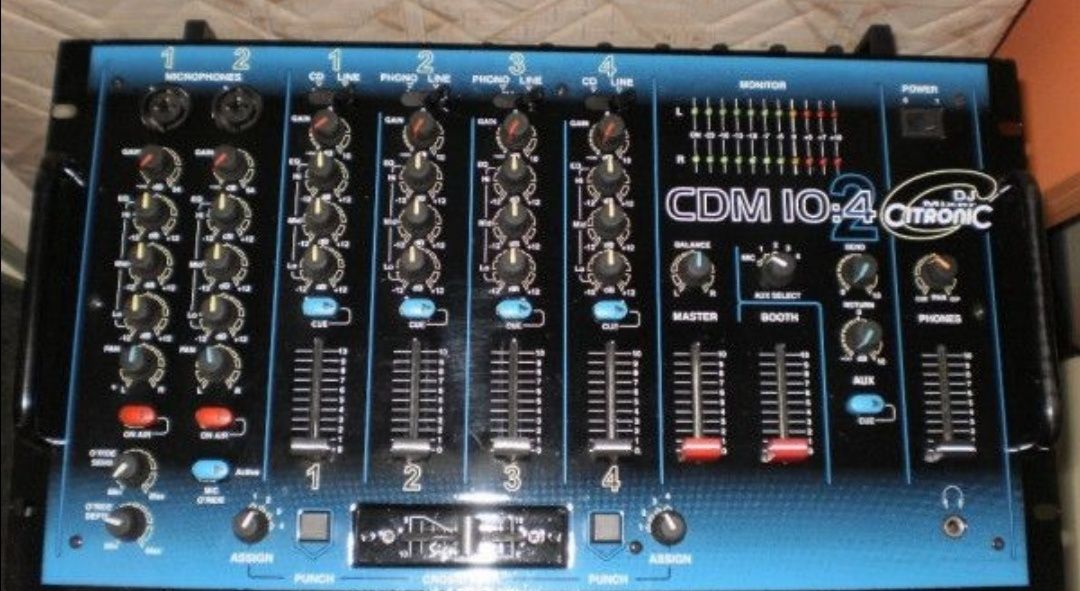 Mixer Profesional Citronic Cdm 10 4 Made in U.K 10/10