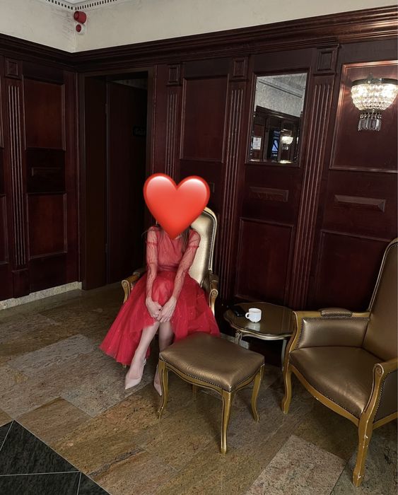 Rochie roșie Malliny