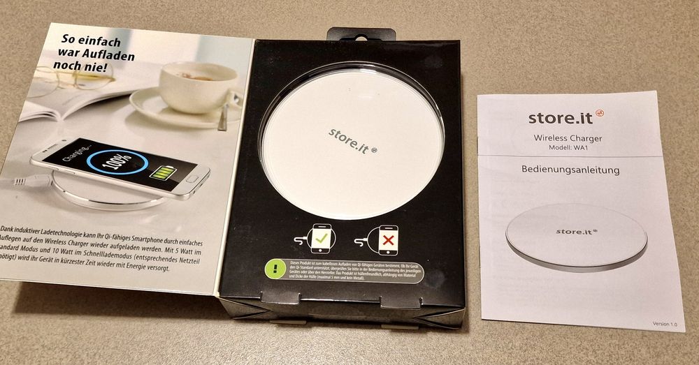 Incarcator wireless Samsung Huawei iPhone original German Rossmann 10W