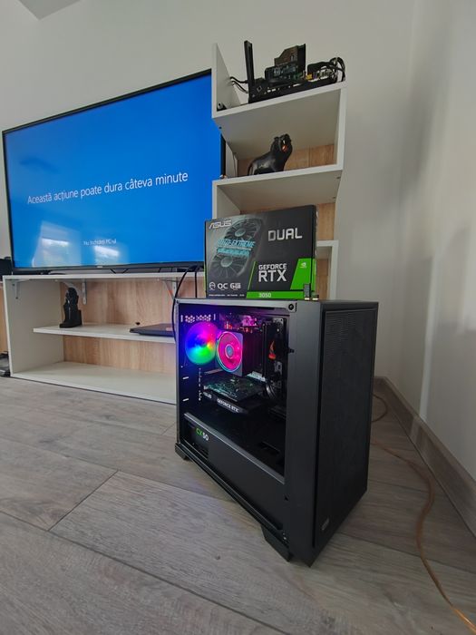 Pc gaming nou garantie 2ani 32gb ram ryzen 5500 rtx 3050  512gb ssd