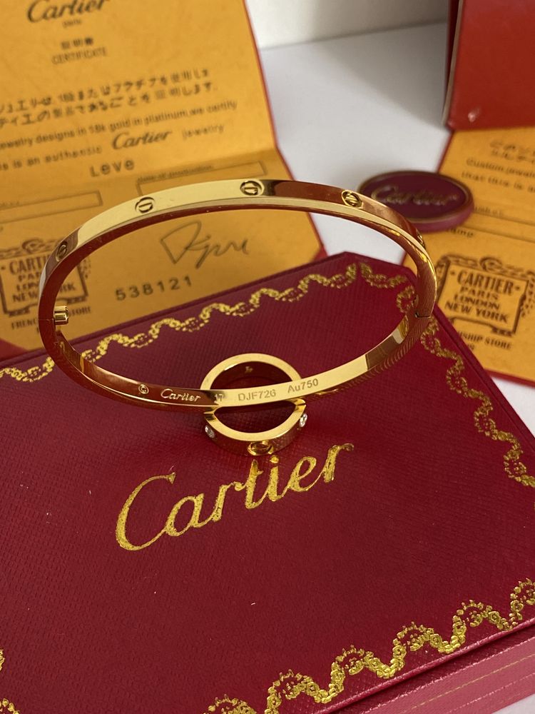 Brățară Cartier LOVE 17 Gold 23K Slim