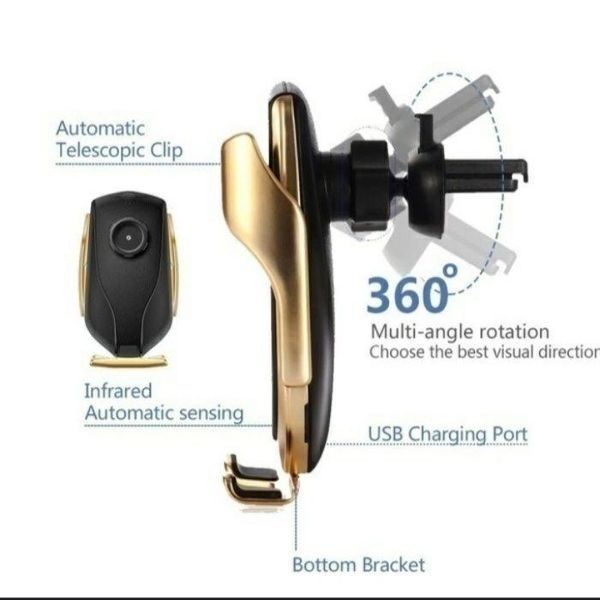 Стойка за телефон 3096-1 с безжично зареждане R1 Инфрачервен сензор Ав