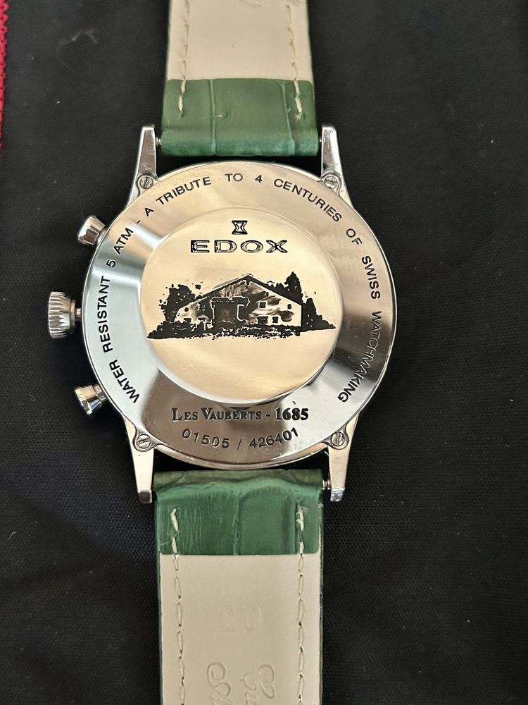 Edox Les Vauberts Chronograph Мъжки часовник 41 мм