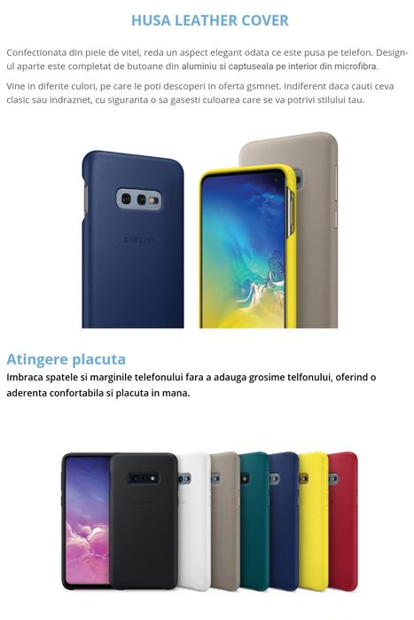 Husa piele originala Samsung Leather Cover Galaxy S10 G973