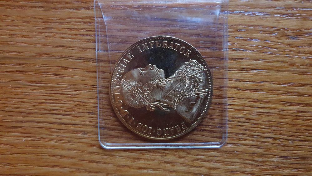 Monede aur 4 ducat  Franz Iosef 1915 stare foarte buna