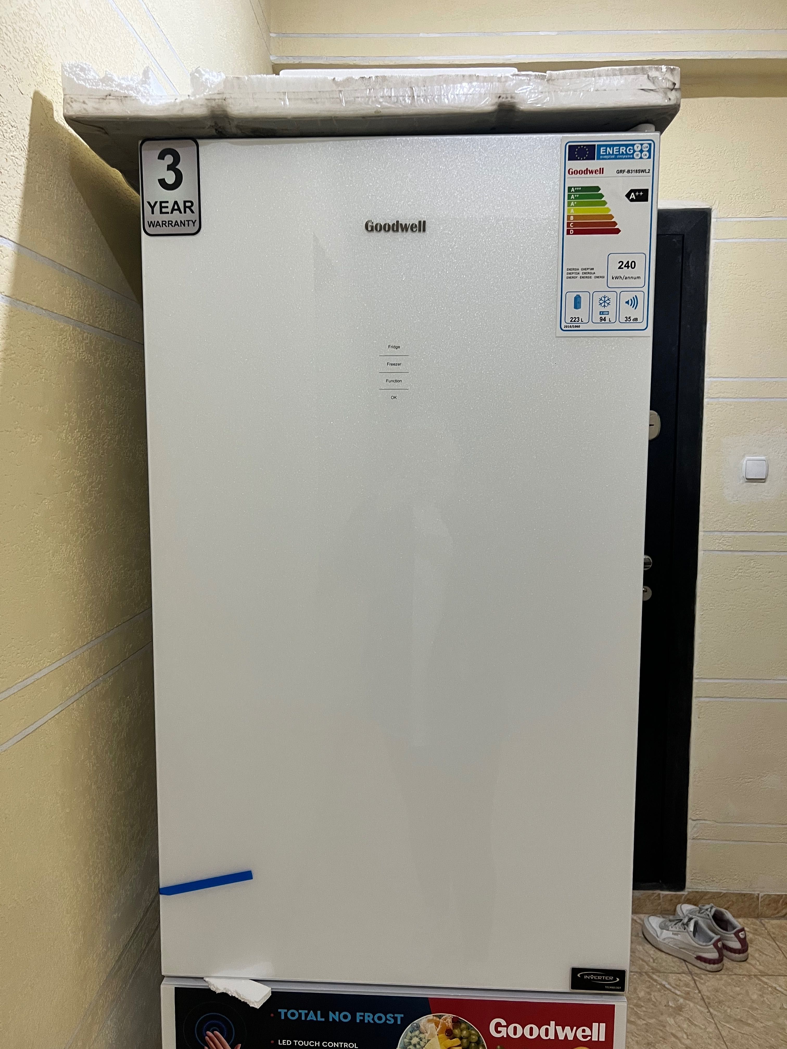 Янги холодильник Goodwell 190 см высота