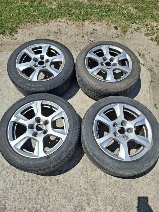 Set Jante aliaj 5x112 16 inch 66.6 cu anvelope incluse