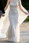 Rochie mireasa White Lady cu trena detasabila si voal, marime S