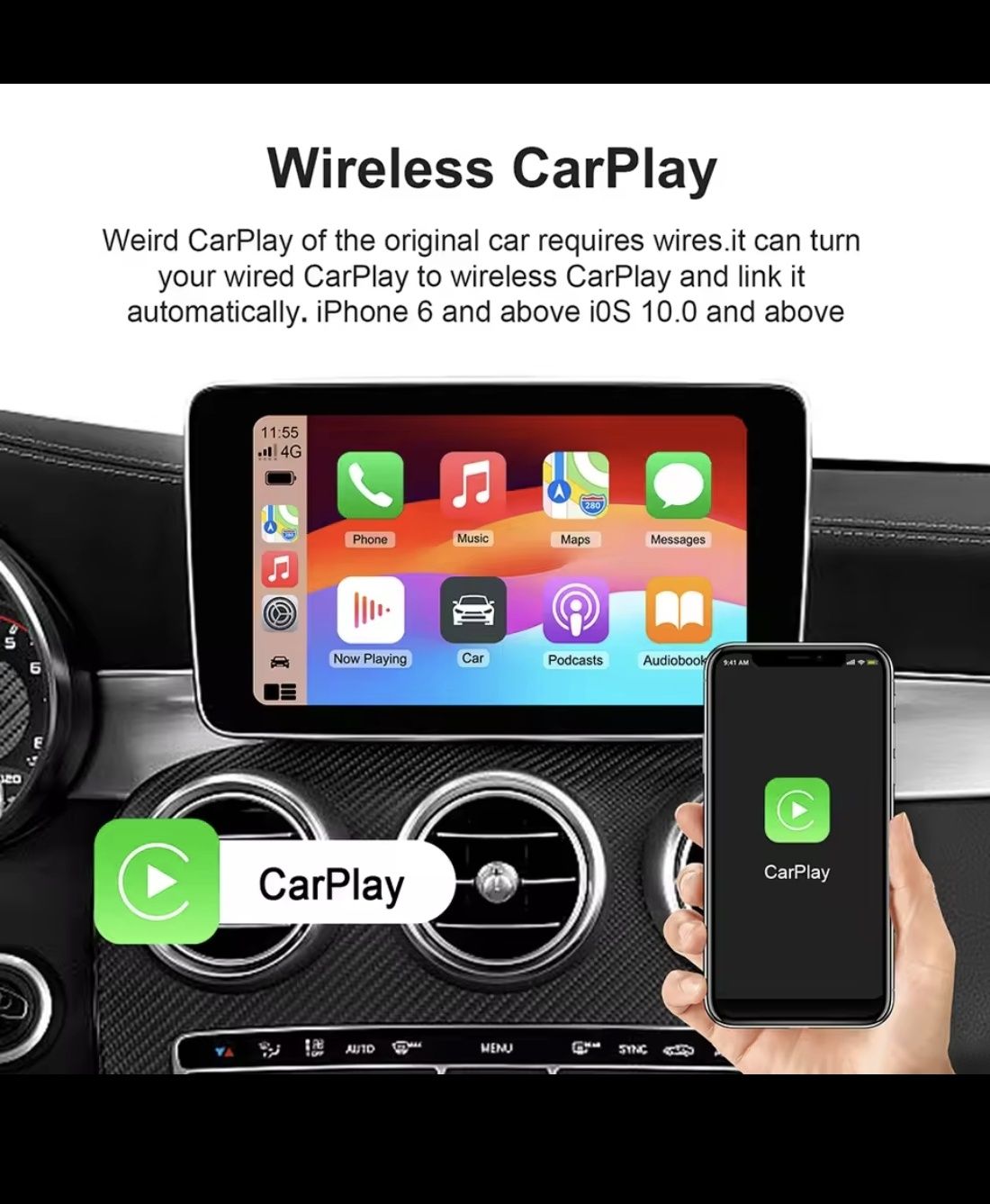 Smart Ai Box Android Wireless CarPlay /Android Auto